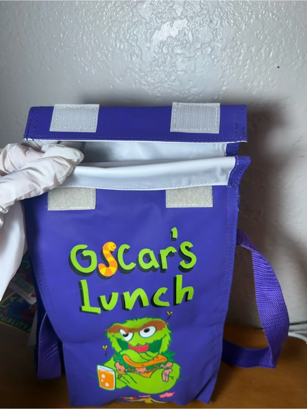 Vintage Sesame Street Oscar’s Lunch Bag Oscar Grouch Slimey Romar Henson NWT